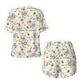 thumbnail image 2 of Sigee Cute Cow for Sleepwear Casual Pjs with Pockets Women's Pajamas Sets Shorts 2 Piece Short Sleeve Lounge Sets Small, 2 of 9