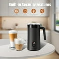 thumbnail image 5 of Milk Frother, 4-in-1 Milk Frother and Steamer, 11.8oz/350ml Automatic Hot and Cold Foam Maker and Milk Warmer, Electric Frother for Coffee, Latte, Cappuccino, Macchiato,, 5 of 5