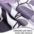 thumbnail image 3 of Royal Purple Leaf Shower Curtain for Bathroom Botanical Eucalyptus Nature Eucalyptus Shower Curtain Set Floral Leaves Bathroom Decor Natural Bath Curtain 72x72, 3 of 6