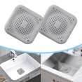 thumbnail image 1 of Cubierta de drenaje de ducha con ventosas Protector de drenaje de Ehuebsd silicona Flexible y grueso para bañera y baño accesorios de cocina, 1 of 9
