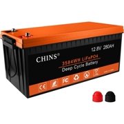 CHINS LiFePO4 12V 280AH Lithium Iron Battery Built in 200A BMS for Home Energy Storage