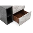 thumbnail image 4 of Modrest Maranello Modern Wood & Faux Marble Nightstand in Wash Gray, 4 of 6