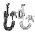 thumbnail image 2 of Langgg Wall-Mounted Faucet With Spray 2-In-1 360° Easy Installation, Convenient Corrosion-Resistant, Suitable For Home silver, 2 of 6
