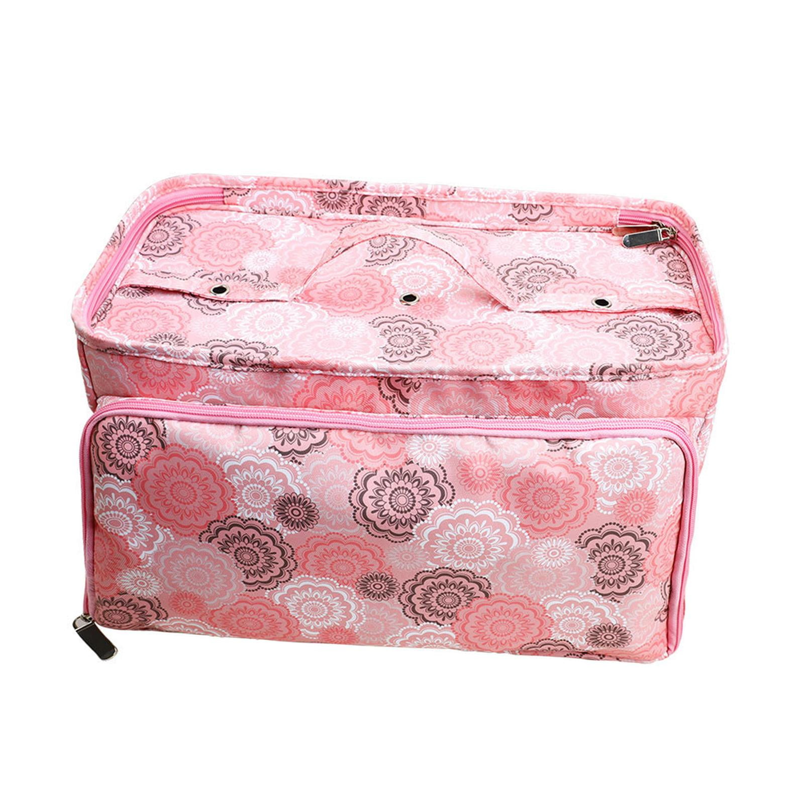 Yarn Storage Tote Bag Crochet Bag Multiple Pockets yarns Yarn Tote Yarn Storage Organizer Sturdy with Side Pocket with 3 Holes Knitting Tote