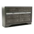 thumbnail image 4 of Furniture of America Lubbock Adult Modern 9-Drawer Dresser, Gray, 4 of 6
