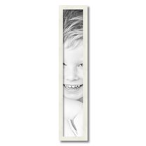 ArtToFrames 5x29" White Picture Frame, White Wood Poster Frame, with Regular Acrylic and 2 (FBPL-5140)