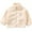 Beige, variant on Girls Boys Fleece Jacket Autumn Winter Long Sleeve Thick Warm Outerwear Zip Sweatshirt 2-10 Years