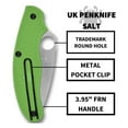 thumbnail image 5 of Spyderco C94PGR UK Penknife 3" LC200N Blade Green Handle Folding Knife, 5 of 6
