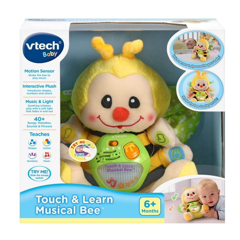 VTech Touch and Learn Musical Bee Crib Baby Toy Yellow Plush Walmart Exclusive