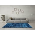 thumbnail image 3 of Ahgly Company Indoor Round Persian Light Blue Bohemian Area Rugs, 4' Round, 3 of 4