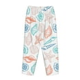 thumbnail image 5 of Xecao Colorful Seashells1 Women's Straight Lounge Pajama Pants: The Epitome of Relaxed Sleepwear, 5 of 9