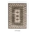 thumbnail image 3 of Contemporary Home Living 2' x 3' Rectangular Geometric Medallion Area Throw Rug - Gray and Charcoal, 3 of 7