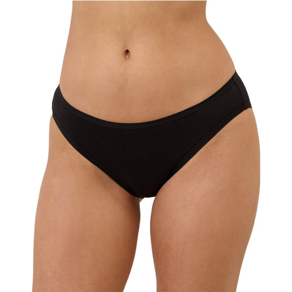 Pact Organic Cotton Women's Everyday Classic Fit Bikini Underwear, 4-Pack