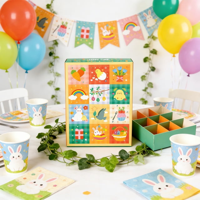 Jienlioq Easter Gife Surprise Box 5PCS Paper Box 12-compartment Funny Gift Box Party Homemade Surprise Empty Box