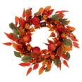 thumbnail image 3 of Leaves and Apples Wreath, Multicolor, 24", Fall by Way To Celebrate, 3 of 5