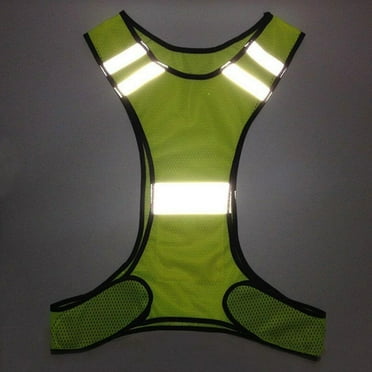 Reflective Vest, Adjustable Safety Security High Visibility Reflective Vest Elastic Strap Jacket