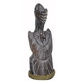 thumbnail image 2 of Brown Hand Carved Nautical Wood Pelican Statue Art Rustic Cottage Look 10 inches high, 2 of 2