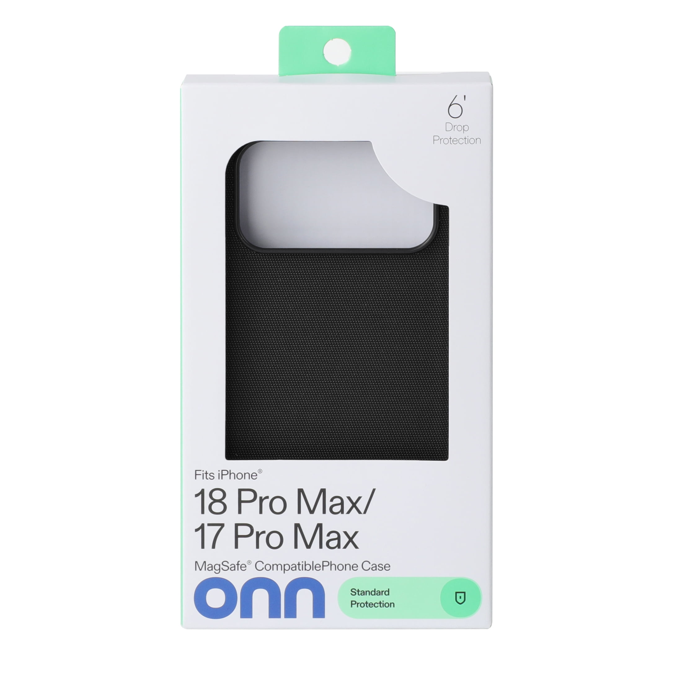 onn Woven Tech Case for Apple iPhone 18 Pro Max and iPhone 17 Pro Max, Black