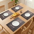 thumbnail image 3 of Unique Bargains Farmhouse Placemats Set of 6 Plastic Washable Kitchen Table Mat Brown, 3 of 6