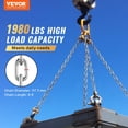 thumbnail image 2 of HCY Zinc Plated Proof Coil Chain Carbon Steel Chain Sling 5/16" x 6' 1980 lbs, 2 of 6