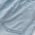 thumbnail image 5 of UACY Boys Baggy Jeans Preppy Y2K Vintage Straight Wide Leg Denim Pants Teen High Waisted Loose Trousers (Blue, 8-9 Years), 5 of 9