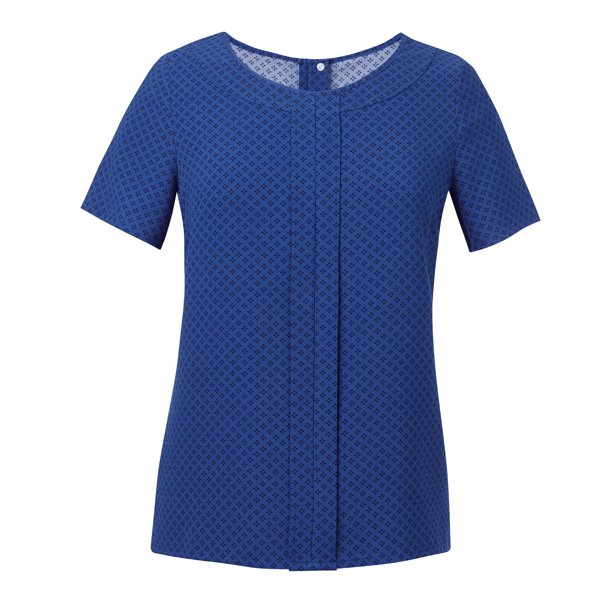 Brook Taverner - Camisa de manga corta modelo Verona para mujer (Azul Royal/Azul Marino) Brook Taverner UTRW5380_royalbluenavy