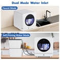 thumbnail image 4 of Compact Portable Countertop Dishwasher 5L Water Tank No Installation 6 Program High Temp Sanitizing for RV Apartment, 4 of 8