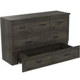 thumbnail image 5 of Murphy Bed Queen Size with Charging Station, Wall Mounted Cabinet Bed with Storage Drawer for Small Spaces, Antique Gray, 5 of 5