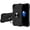 Black, variant on iPhone SE 2020 Case(2nd Gen), iPhone 8/iPhone 7 Case, [360?Rotatable Ring Holder] Magnetic Metal Kickstand Hard PC + Soft Silicone Hybrid Rugged Impact Resistant Cover, Rainbow Green