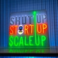thumbnail image 3 of Handmadetneonsign Startup, Startup, Scale Up Neon Sign, Motivational Quotes Wall Art Decor, Home Wall Decor, 3 of 5