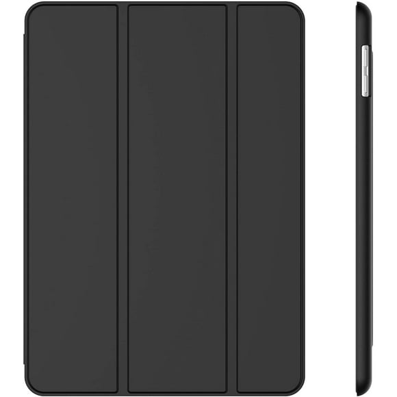 navor Compatible avec l'iPad 10.2 2020 iPad 8ème Génération / 2019 7ème Génération Léger Support à Trois Plis Coque Arrière Rigide Coque de Protection Intelligente [Noir]