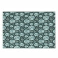 thumbnail image 1 of Geometric Circle Cutting Board, Floral Ornamental Pastel Toned Shapes and Swirls Lines Vintage Display, Decorative Tempered Glass Cutting and Serving Board, Small Size, Pink Blue, by Ambesonne, 1 of 1