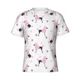 thumbnail image 4 of Vsdgher Cute Poodle Dog Print Men's Dry Fit Mesh Athletic Shirts Moisture Wicking Tennis T-Shirt Tops, 4 of 9