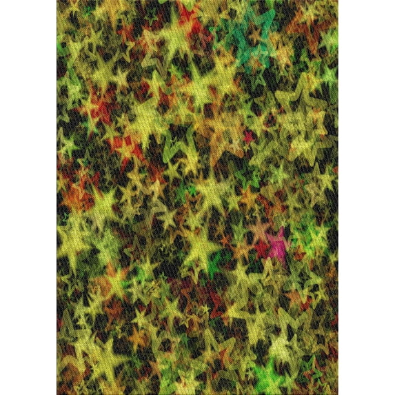 Ahgly Company Machine Washable Indoor Rectangle Transitional Night Red Area Rugs, 8' x 12'