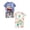 C-Beige & Red (4PC), variant on mgoYE Infant Boy Clothes 3 6 12 18 24 Months 3T 4T 5T 6T 7T 8T Girls Outfit Short Sleeve T-shirts and Shorts Dinosaur Shorts Set 4Pcs Toddler Clothes Boys Size 7-8 Years