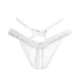 thumbnail image 2 of Sakmal Women's Underwear Thong Plus Size Lace Cheeky Panties White No Show Ladies Panties Free Size, 2 of 5