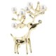 thumbnail image 1 of Broche Vintage Navidad ciervo perlas diseño Pin para decoración de fiesta de boda Yuyangstore Broche de diseño de ciervo, 1 of 8