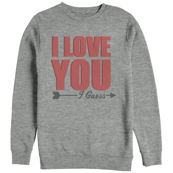 Men's Lost Gods I Love You I Guess  Sweatshirt Athletic Heather X Large