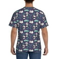 thumbnail image 3 of Bixox Men's Bamboo Panda Printed Short Sleeve Skinny Athletic T-Shirt, 3 of 6