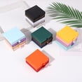 thumbnail image 2 of Joyero de cartón portátil Advancent Color Sólido Amarillo 10x10x2cm HA075597-44, 2 of 6