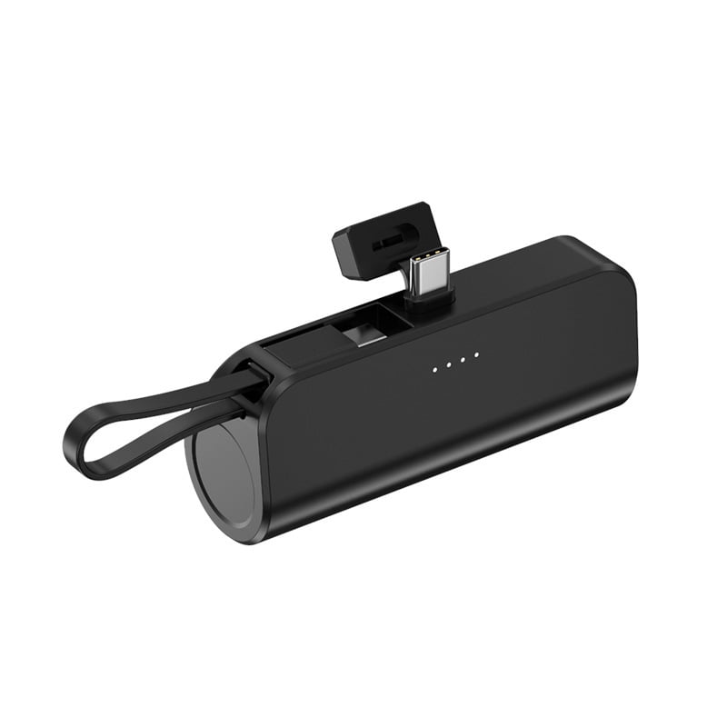 Portable charger, a mini power bank with 10W output and 5000mAh capacity, is a fast-charging battery pack suitable for all mobile phone types and compatible with all iPhone series