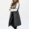 thumbnail image 5 of MXALUOB Long Puffer Vest for Women Zip Up Stand Collar Quilted Vests with Pockets Lightweight Sleeveless Padded Coat Winter Daily Wear, 5 of 7