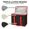 thumbnail image 4 of 2-Pack Insulated Reusable Grocery Bags,Insulated Food Delivery Bag for Doordash/Catering/Uber Eats, Commercial Food Warmer for Shopping, Tote Cooler Bags, 4 of 6