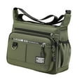 thumbnail image 4 of Bolso de hombro para hombre, bandolera ajustable, bolso de viaje Oxford, bolso de mano verde, 4 of 9