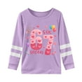 thumbnail image 2 of CUZIBR Boys Valentines Graphic Shirts Raglan Sleeve Crewneck Long Sleeve Tee Shirt Car Fashionable Print Casual Comfortable Dailywear Comfy Activewear,Light Purple,13-14 Years, 2 of 4