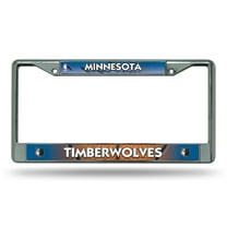Minnesota Basketball Timberwolves Chrome License Plate Frame