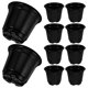 thumbnail image 1 of CRILSTYLEO 10Ud Macetas Decorativas De Plástico Negro Para Cultivo De Suculentas Y Plantas Variadas, 1 of 7