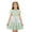Light Green, variant on Weebloom Little Girls' Summer Dresses Flutter Sleeve Print Color Sleeveless Ruffle Dress With Pleated Detail Elegant Party Gown Dress For Girls Green 5-6 Years
