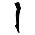 thumbnail image 1 of ZAXARRA Female Knitted Stocking Solid Color Thigh High Socks Long Tube Socks, 1 of 9