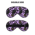 thumbnail image 2 of Cauagu Cartoon Black Cats Print Sleep Eye Mask, Blindfold Eye Sleep Shade Cover with Elastic Strap/Headband Eye Cover Eyeshade for Night Sleeping/Travel Nap, 2 of 7